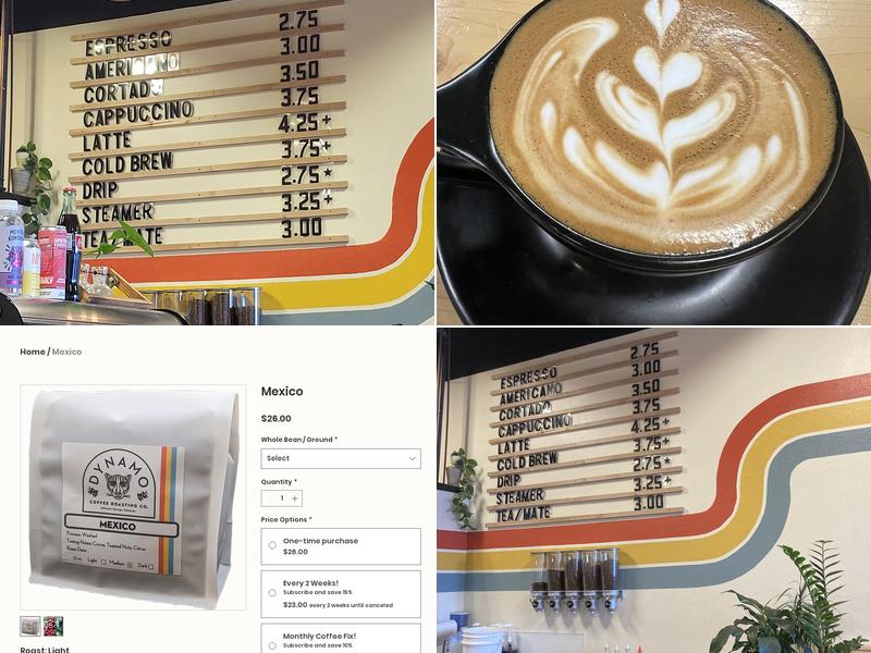 Dynamo Coffee Roasting and Community Menu