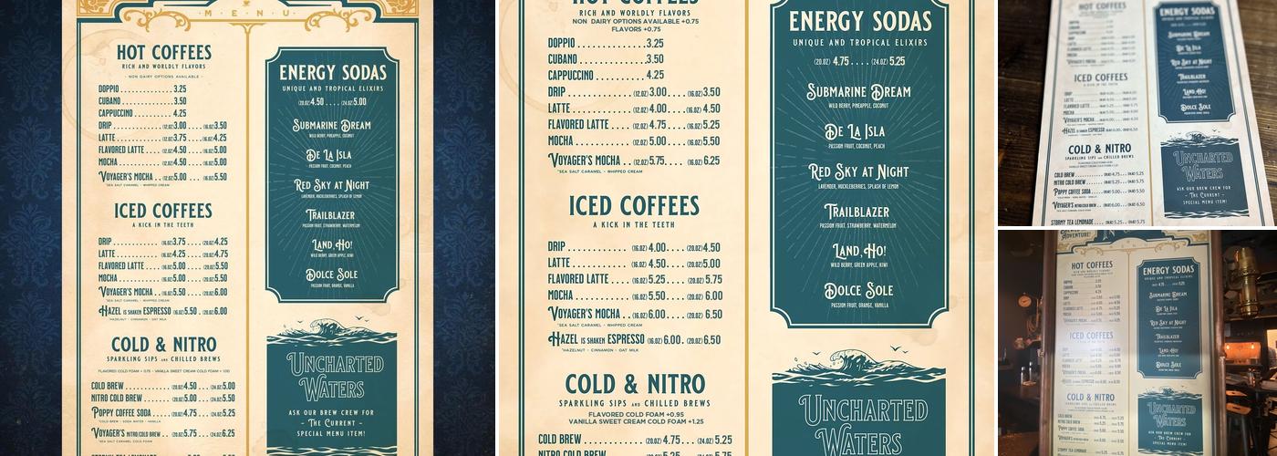 Nautilus Coffee Co Menu