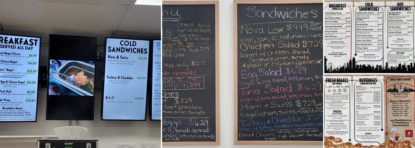 DeLand Bagel Menu