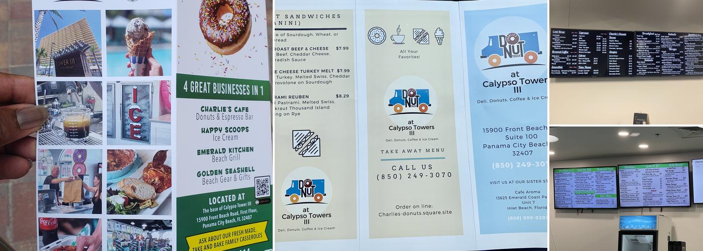 Emerald Hub at Calypso Menu