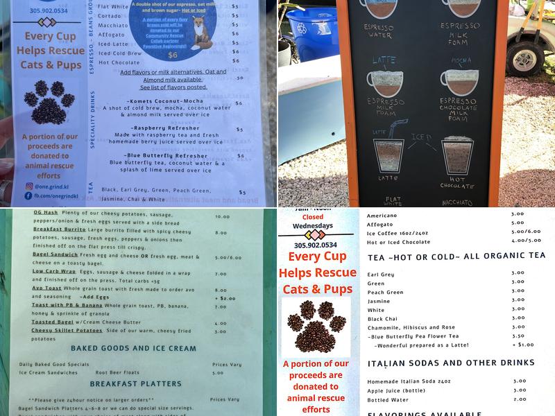 One Grind Menu