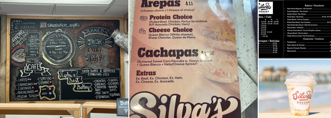 Silva's Bakery Menu
