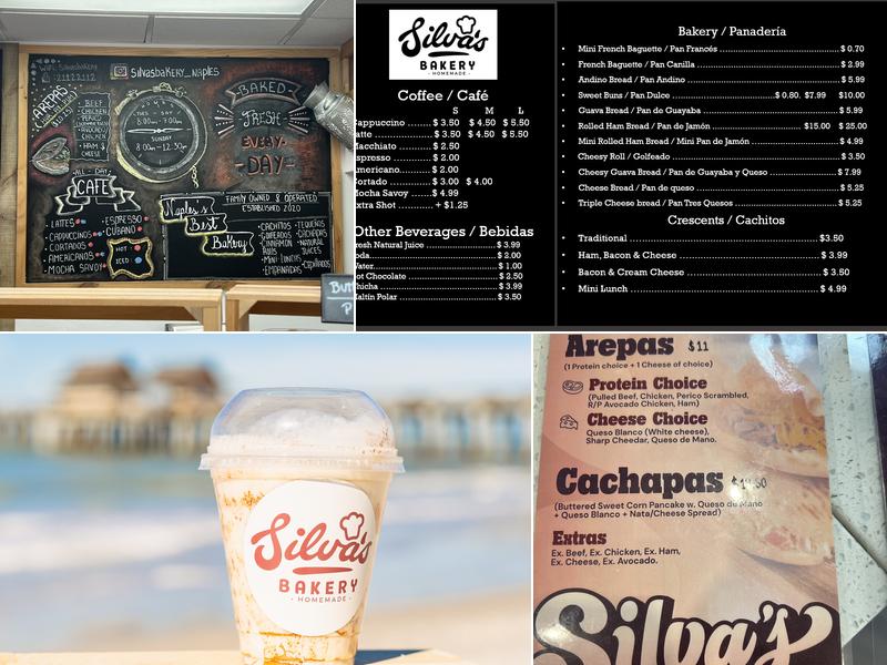 Silva's Bakery Menu