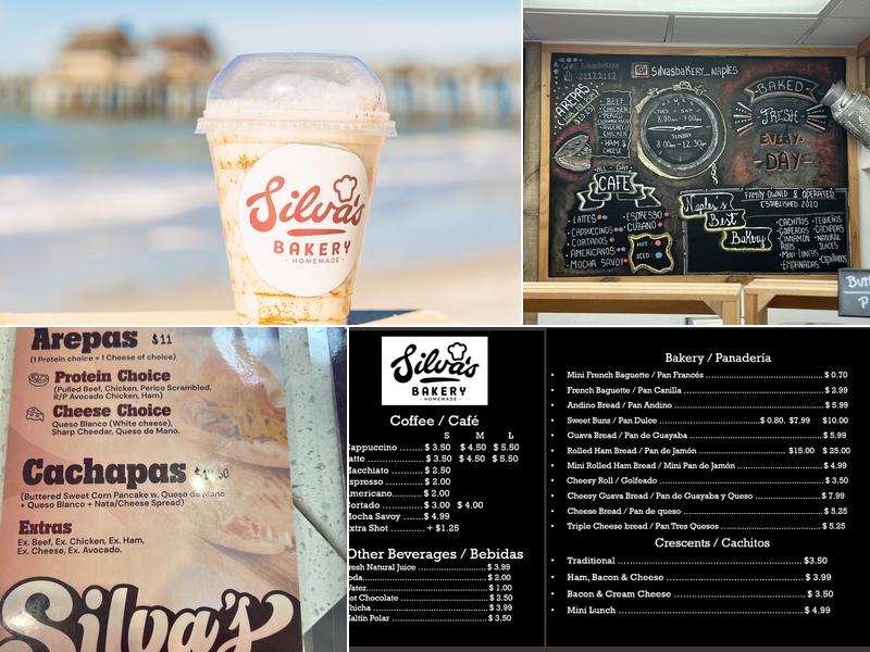 Silva's Bakery Menu