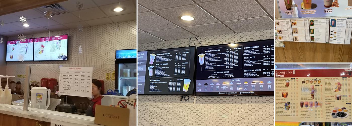 Gong Cha Morrow Menu