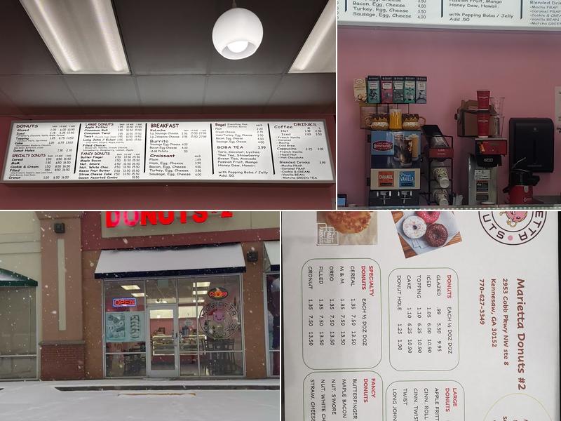Marietta Donuts #2 Menu
