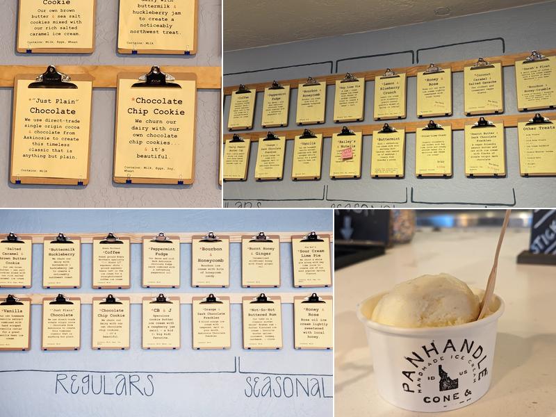 Panhandle Cone & Coffee Menu