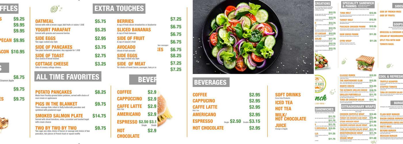 Chipy Cafe Menu