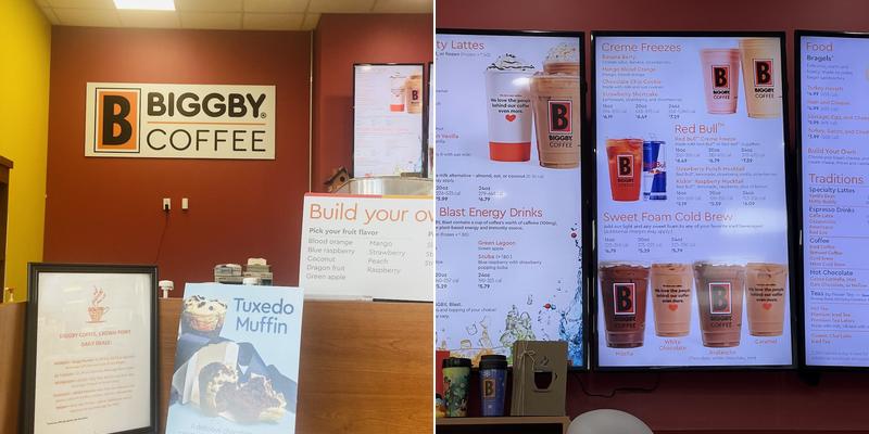 Biggby coffee Menu