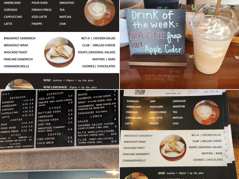 The Cedar Coffee Menu