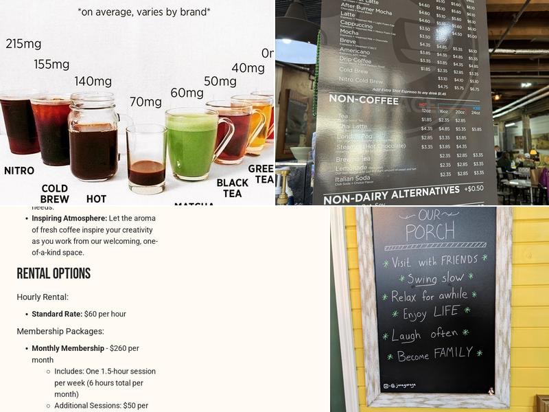 Java Garage LLC Menu