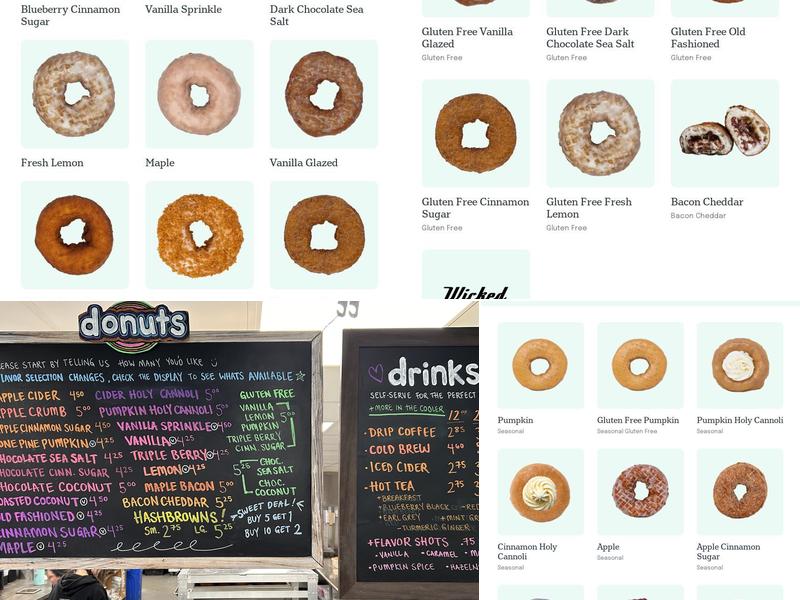 The Holy Donut Menu