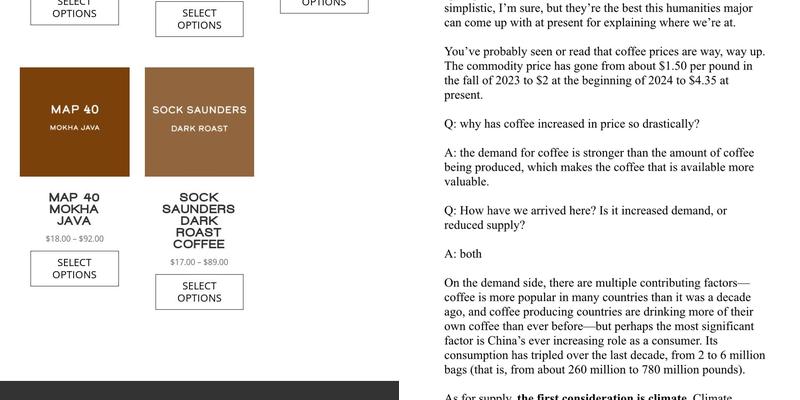Speckled Ax Menu