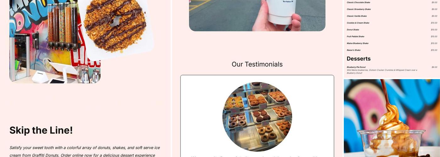 Graffiti Donuts & Coffee Menu