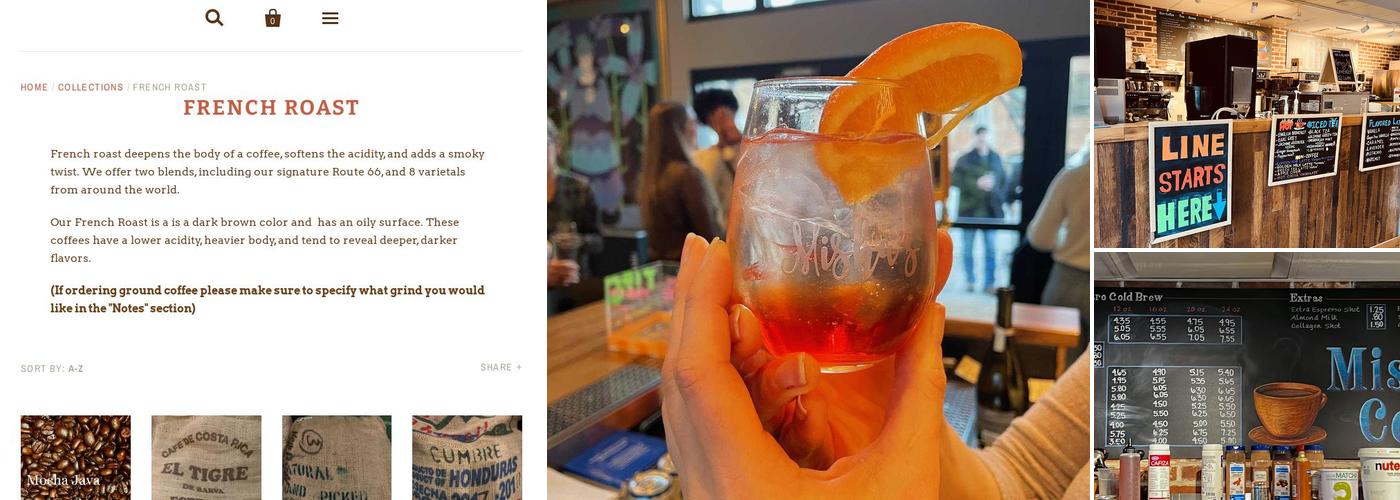 Misha’s Coffee Menu