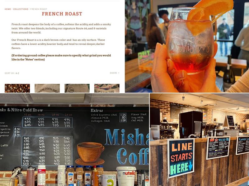 Misha’s Coffee Menu