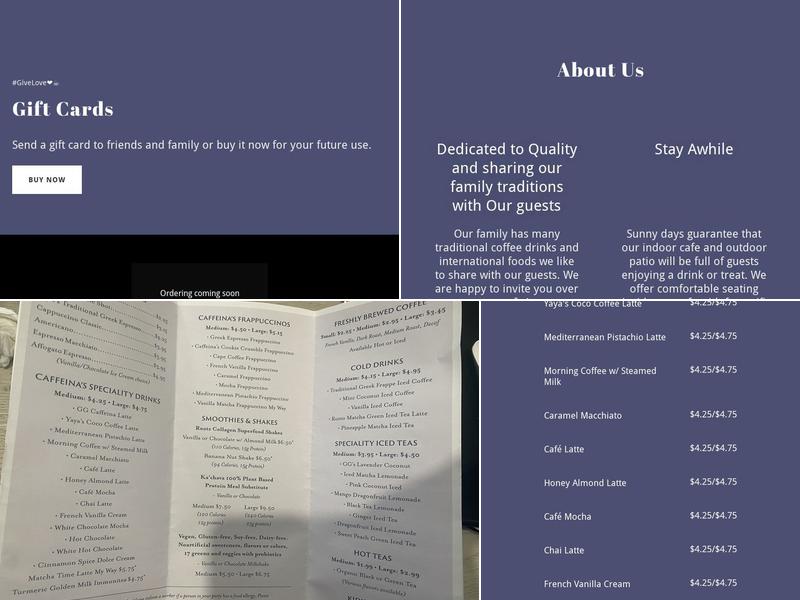 OURS Mediterranean Tapas Wines Bar and More Menu