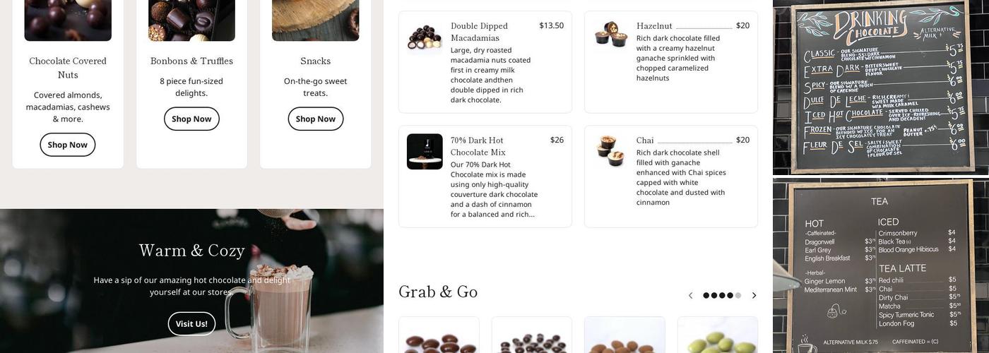 cacao Menu