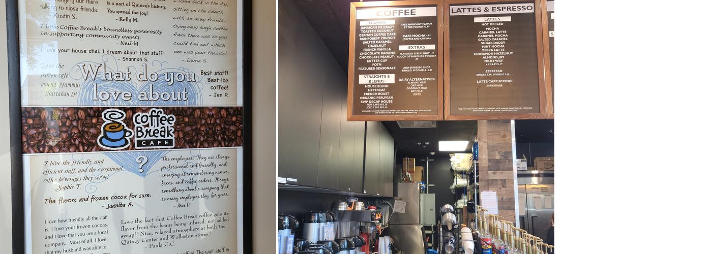 Coffee Break Cafe Menu