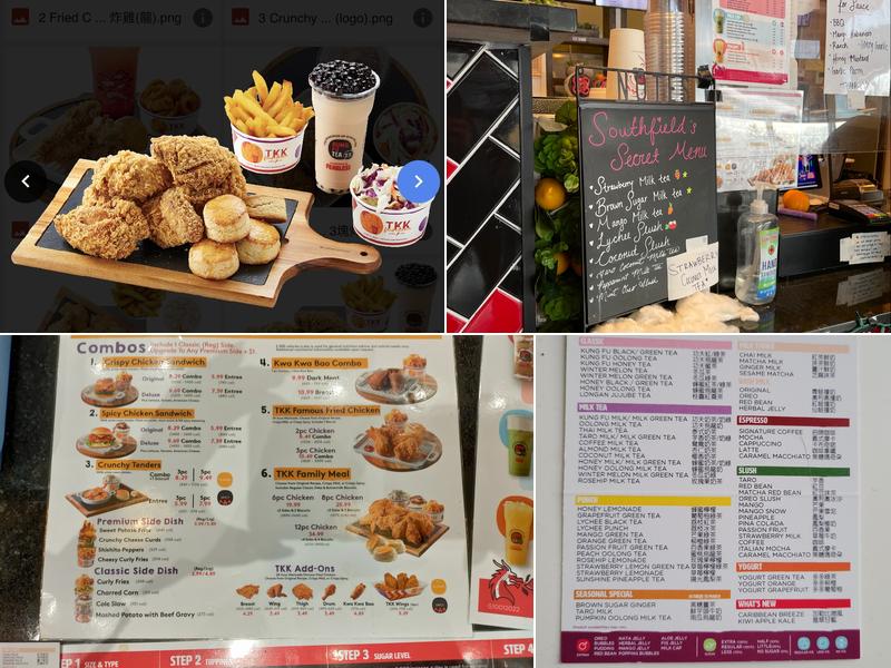 Kung Fu Tea Southfield Menu