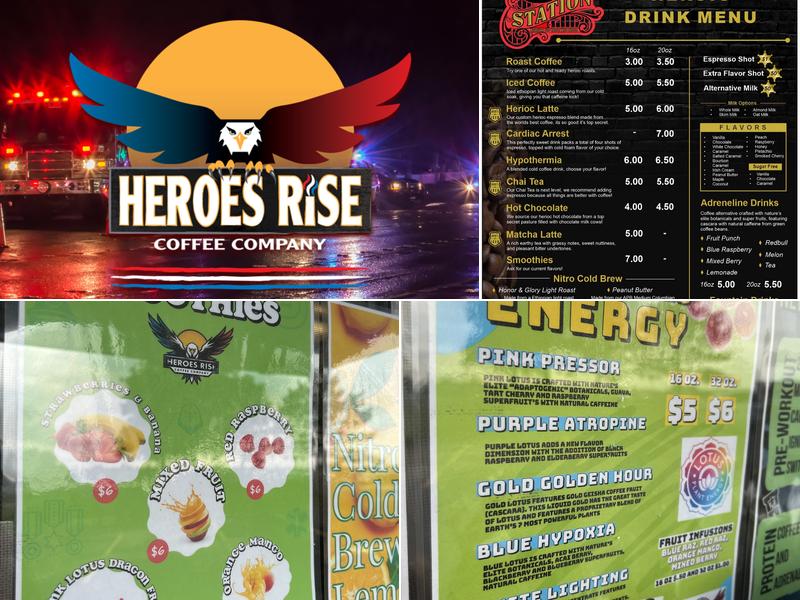 Heroes Rise Coffee Company Menu