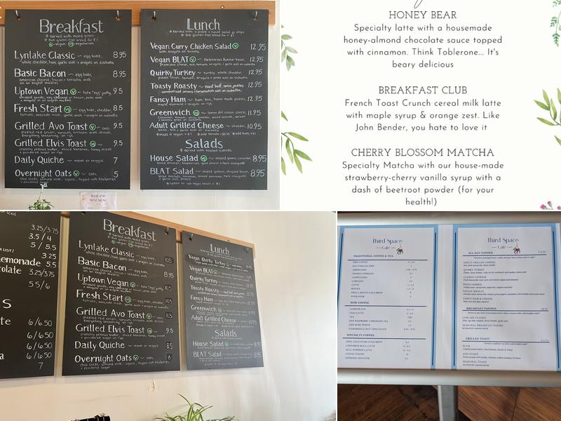Third Space Café Menu