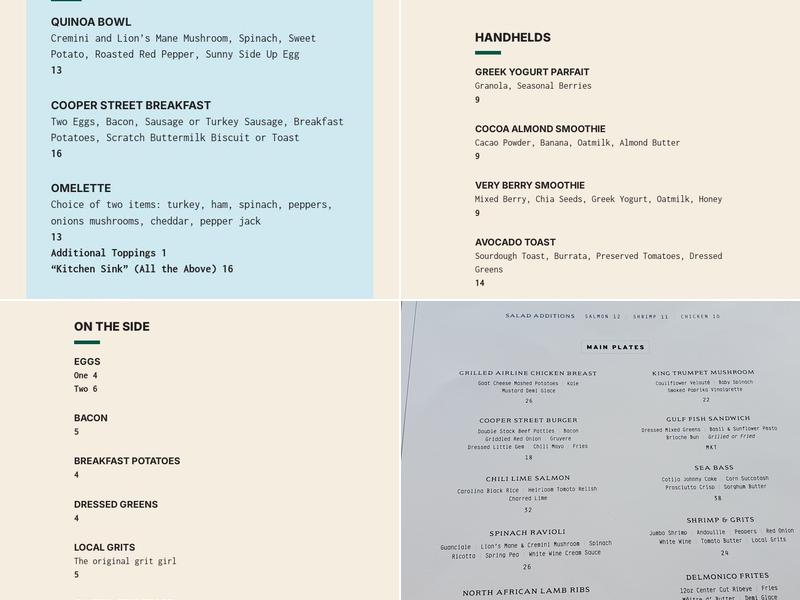 Complicated Pilgrim Menu