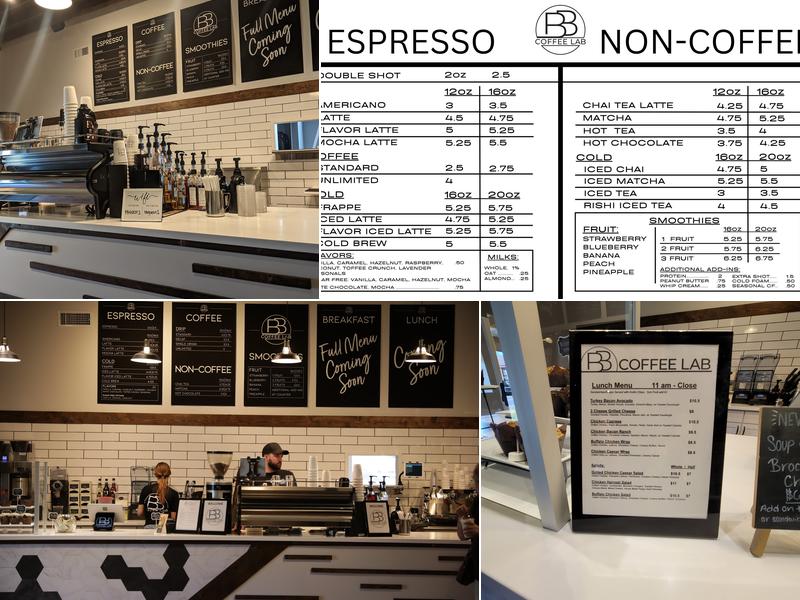 BB Coffee Lab Menu