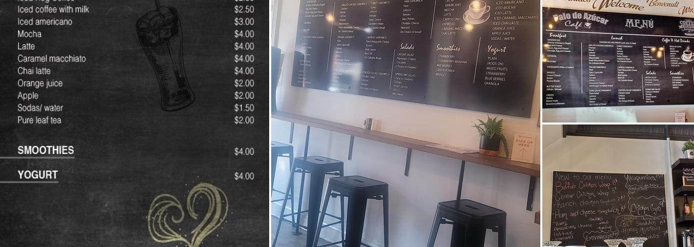 Palo de Azucar Cafe Menu