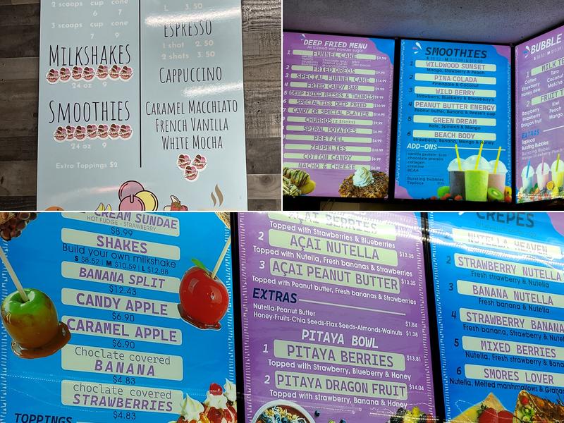 Dipping Scoops Menu