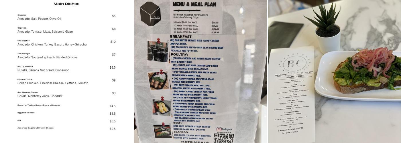 Blends Cafe Menu