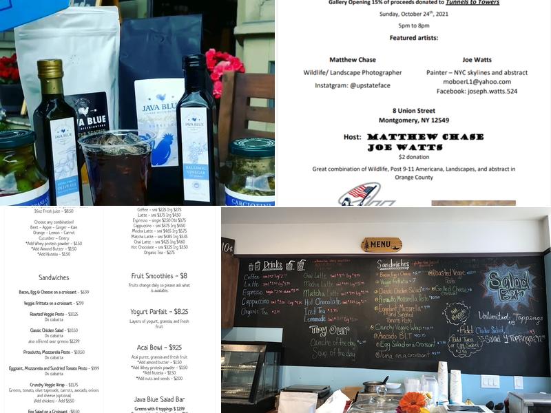 Java Blue Coffee and Market Menu