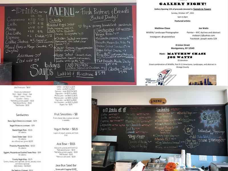 Java Blue Coffee and Market Menu