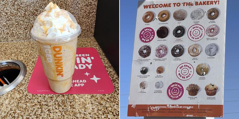 Dunkin' Donuts Menu