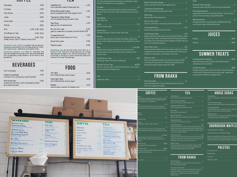 Claudette’s Cafe Menu