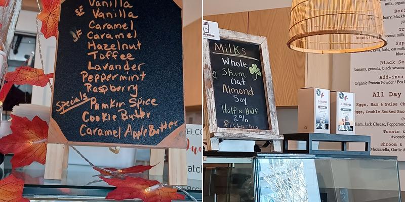 Caffeine Café West Hampton Menu