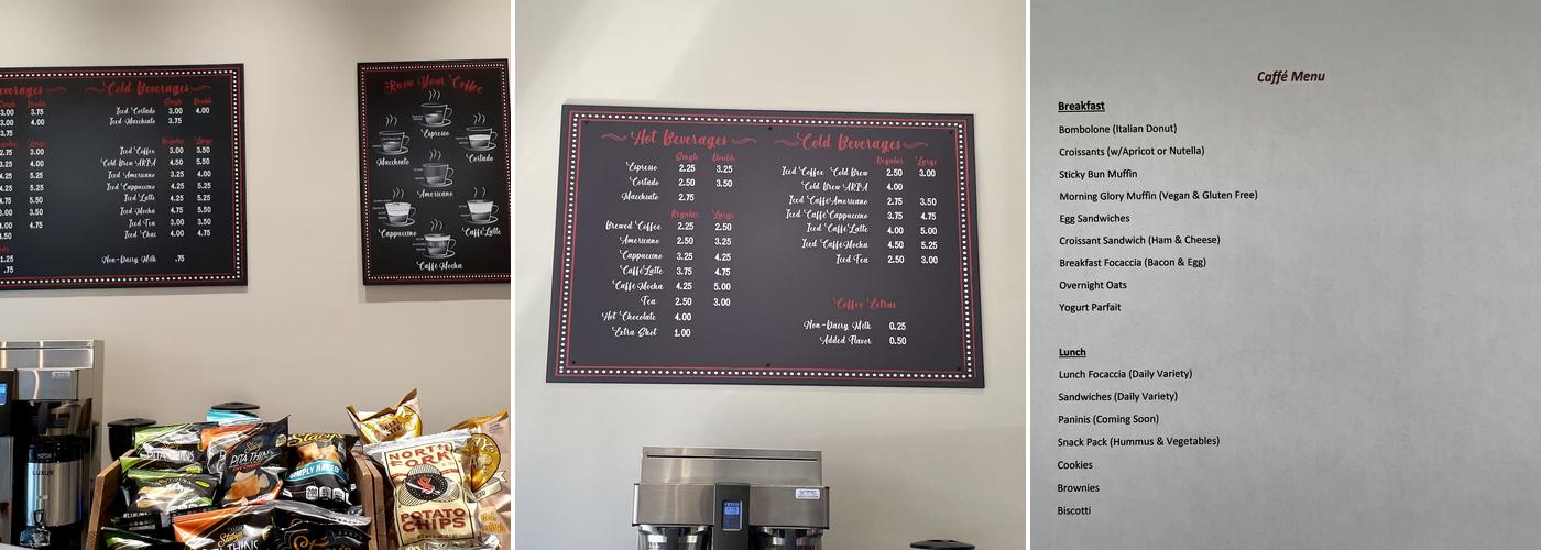 Caffe Menu