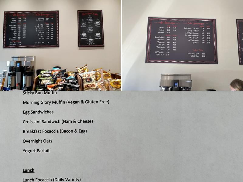 Caffe Menu