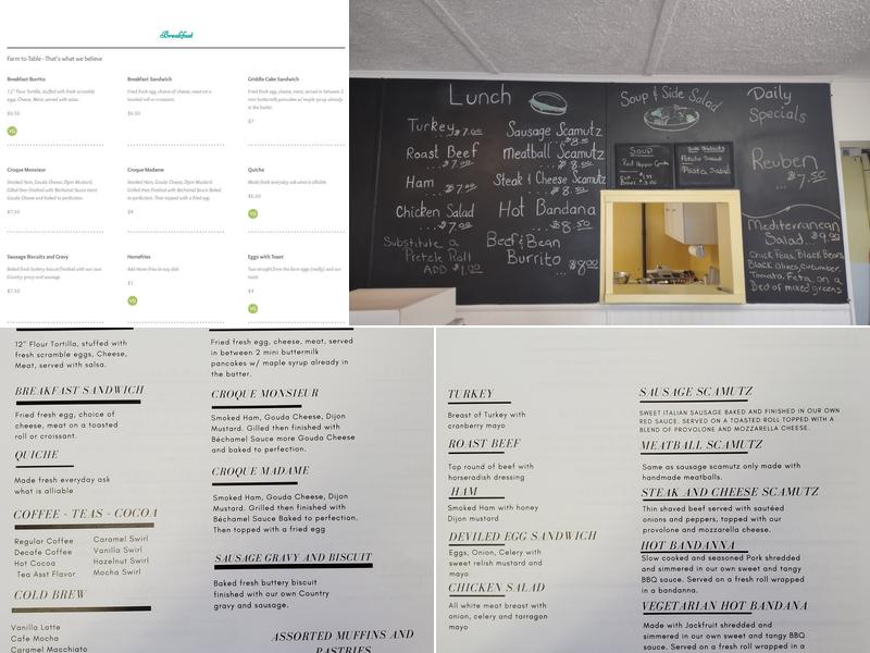 Cafe at the Crossings Menu