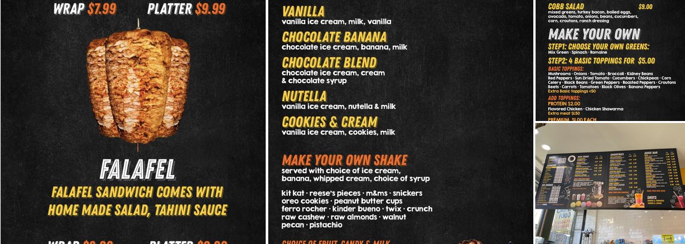 mocha cafe Menu