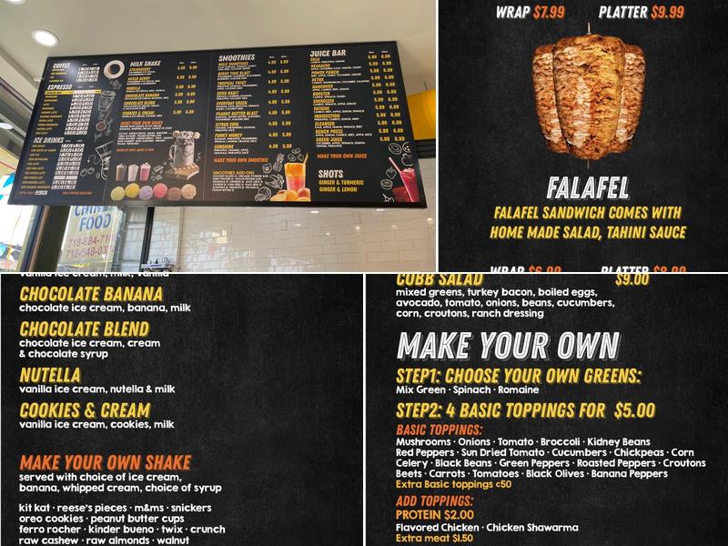 mocha cafe Menu