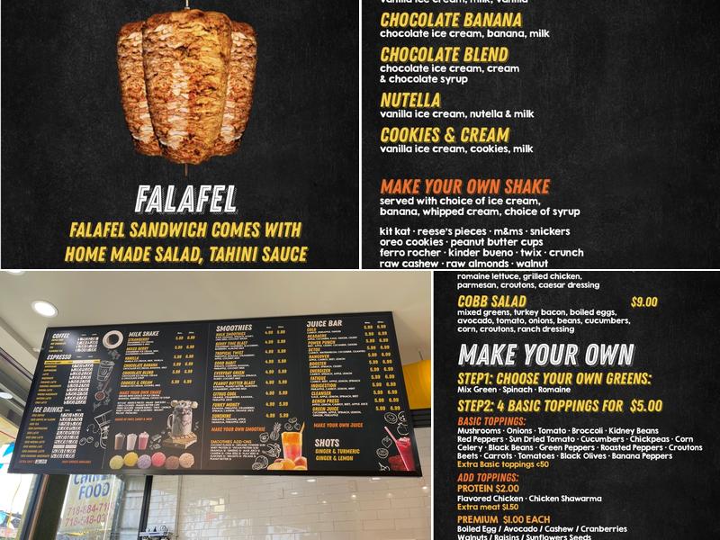 mocha cafe Menu