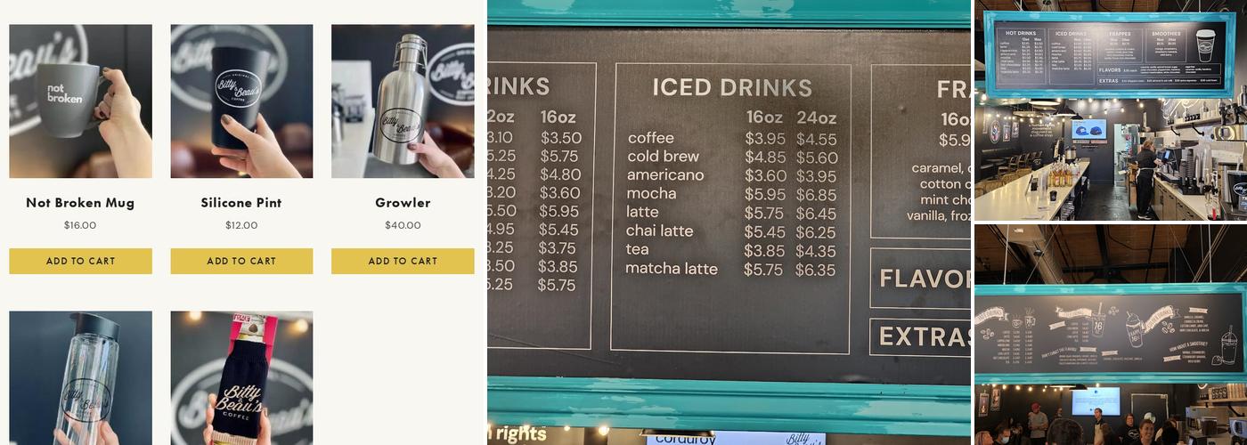 Bitty & Beau's Coffee Menu