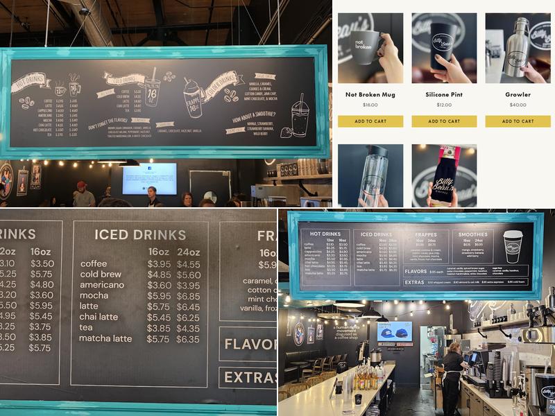 Bitty & Beau's Coffee Menu