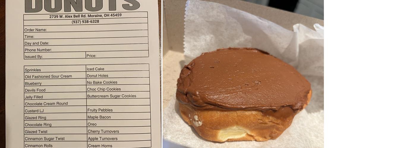 Hole N One Donuts Menu