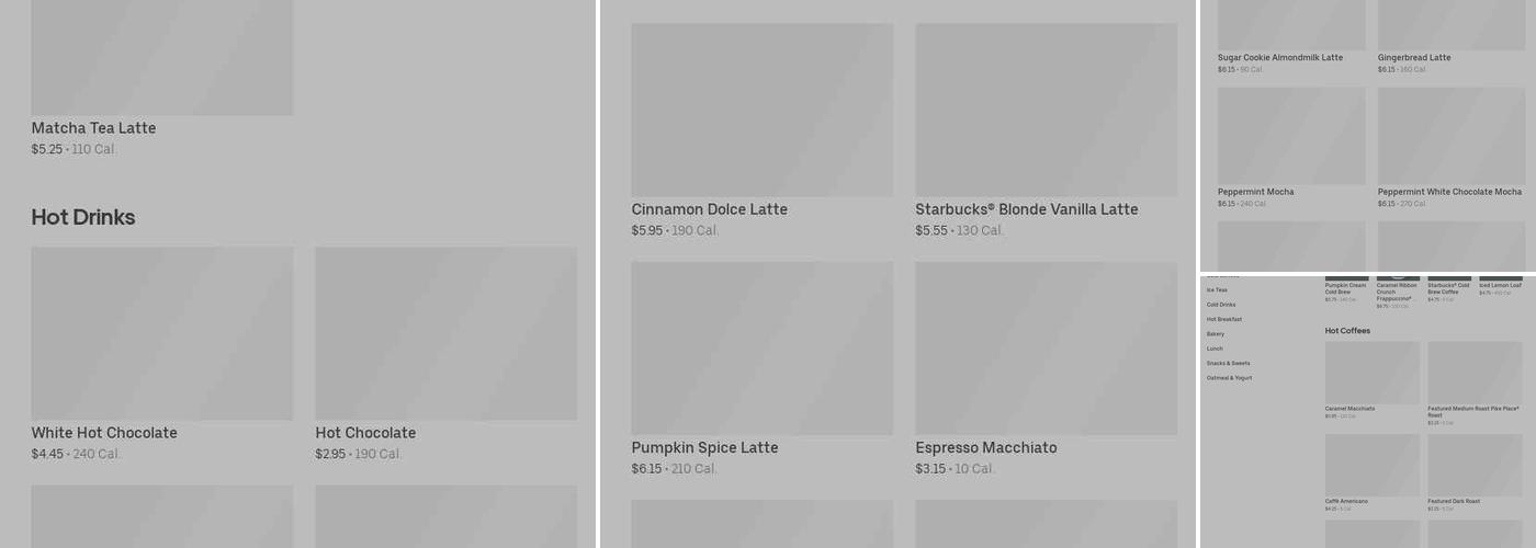 Starbucks Menu