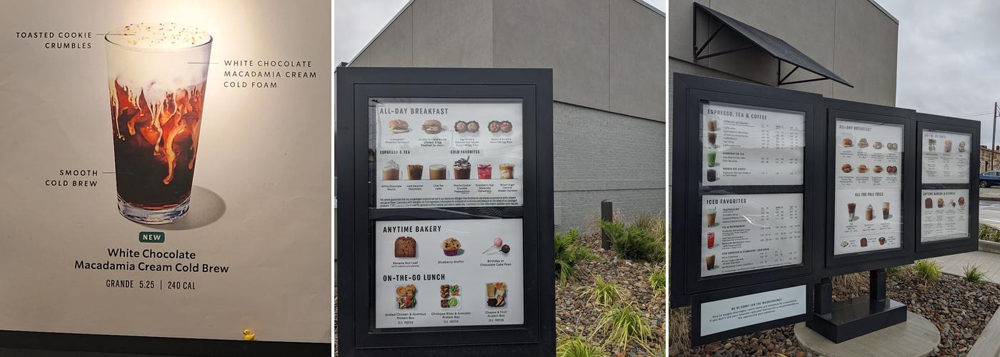 Starbucks Menu