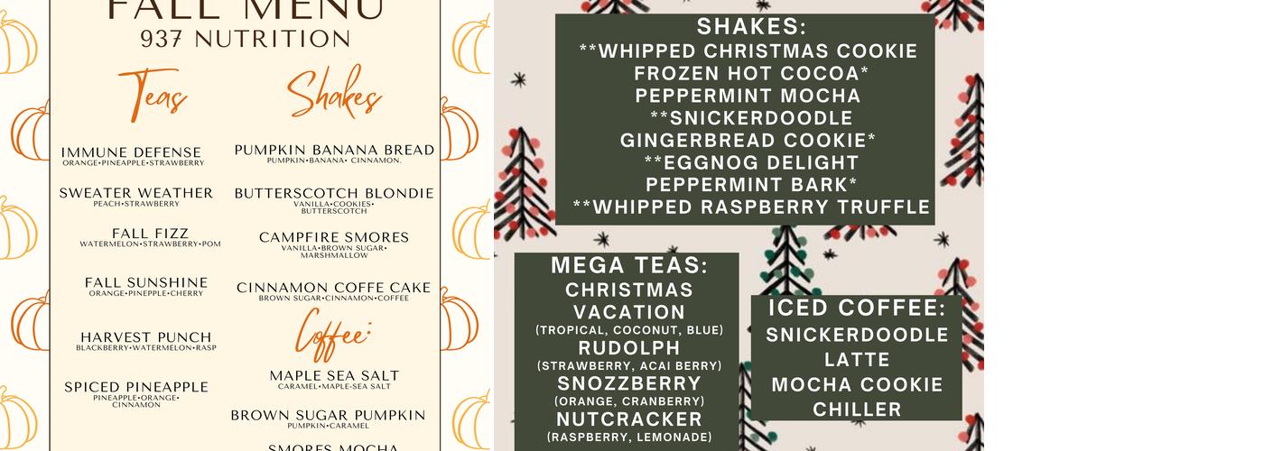 Boro Blends Menu