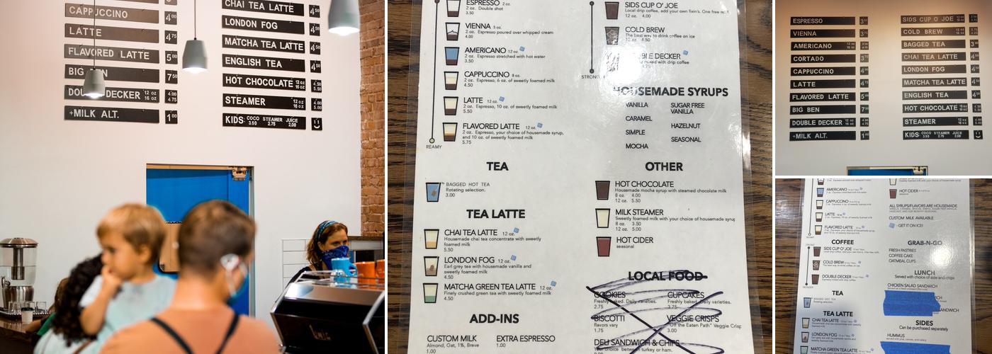 Junction Coffee Menu