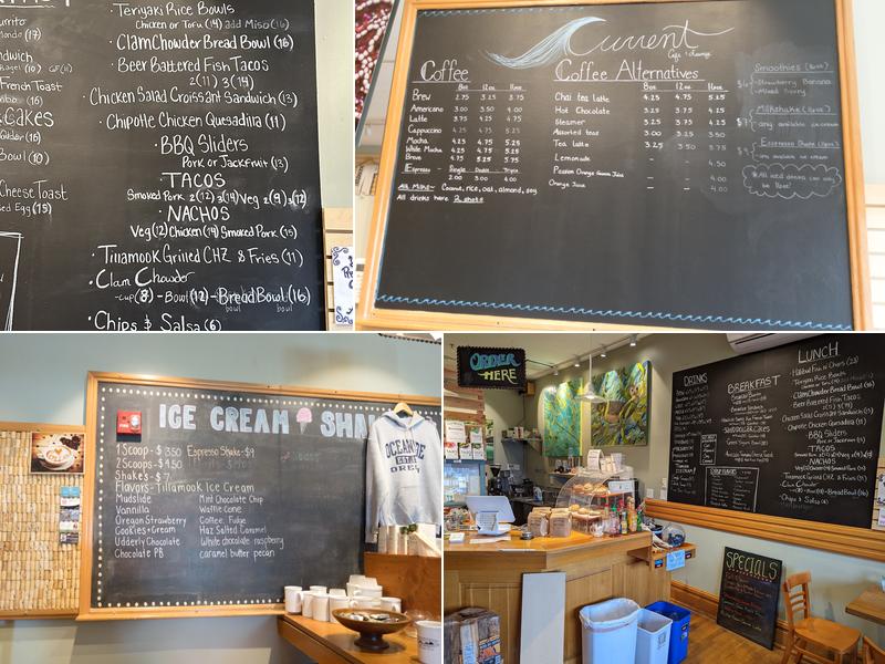 Current Cafe & Lounge Menu